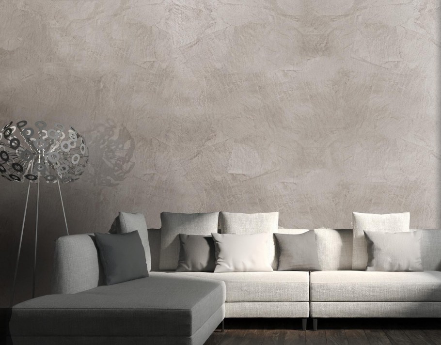 Декоративная штукатурка матовая в интерьере
