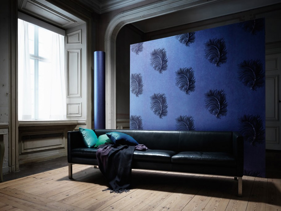 Тёмные обои на стену