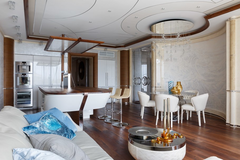 Интерьер квартиры в стиле яхты