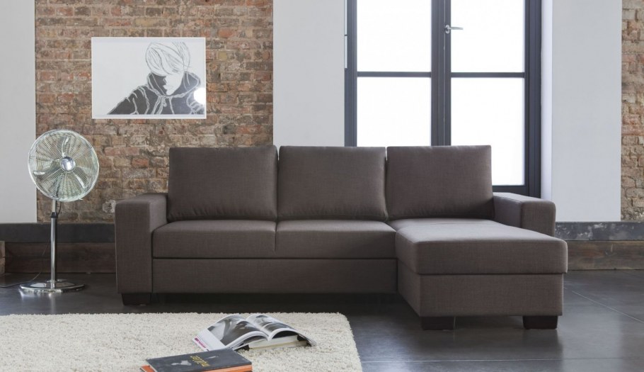 Серо бежевый диван