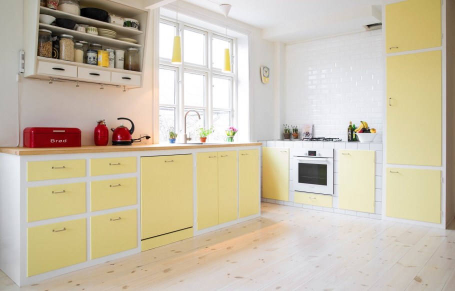 Кухня в желтом цвете