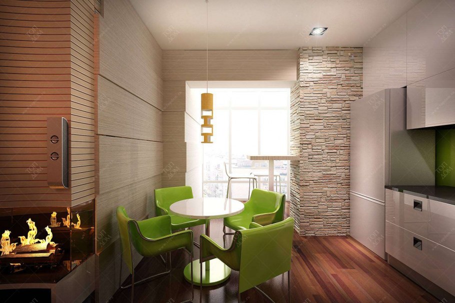 Мозаика в обеденной зоне