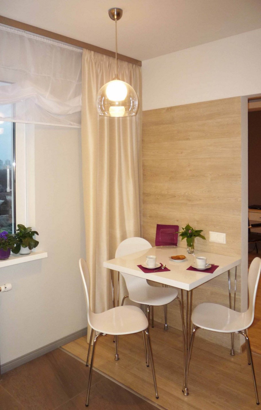 Стеновые панели в обеденной зоне