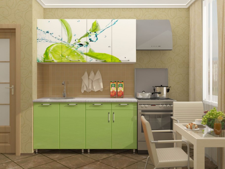 Кухня персик 1.8м БТС