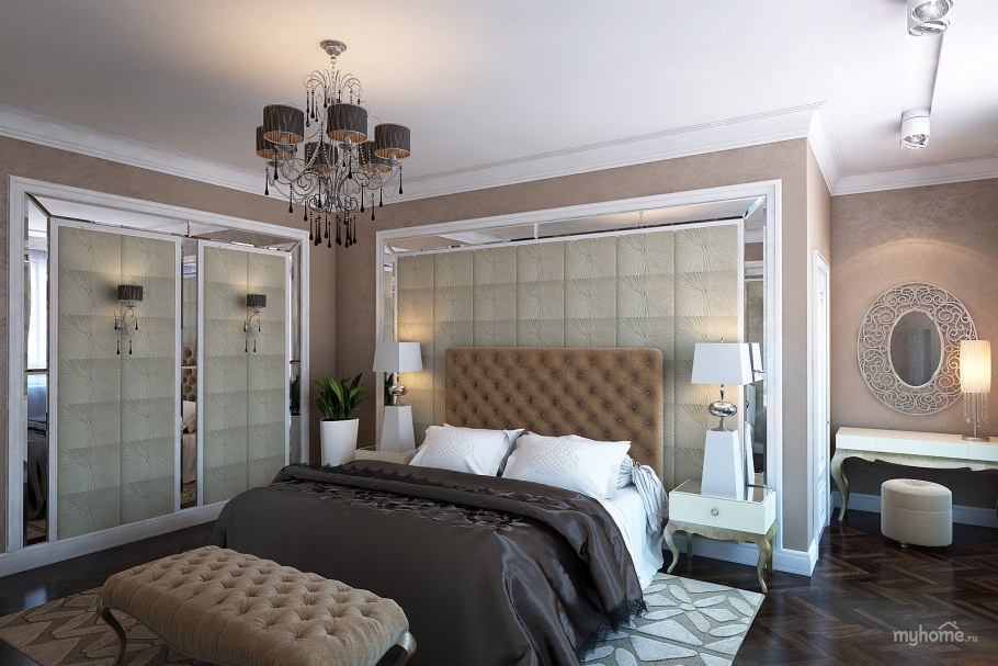 Маленькая спальня в классическом стиле