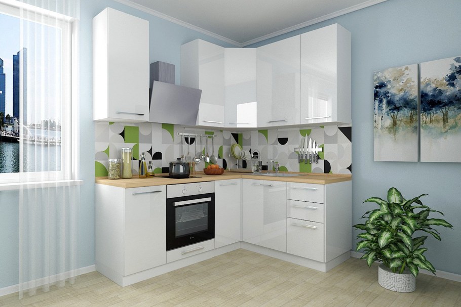 Кухня Мелани Hoff голубая