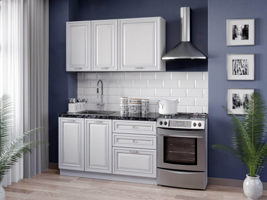 Кухня Герда белый глянец