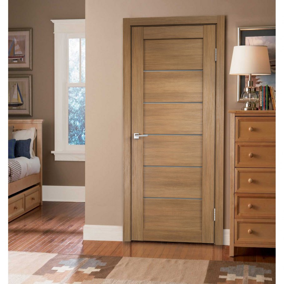 Двери межкомнатные беленый дуб классика