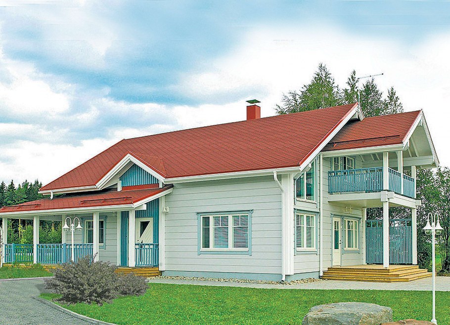 Финский дом светлый