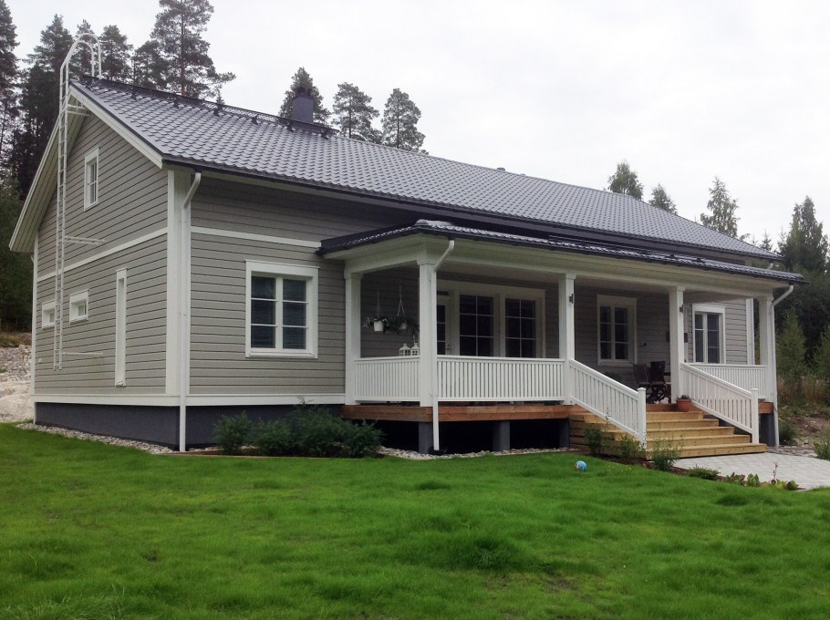 Каркасный дом в финском стиле