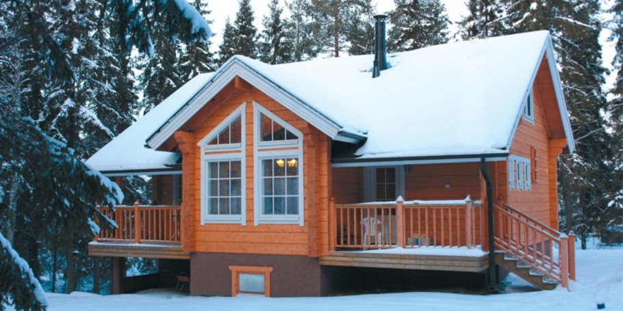 Маленький финский дом брус