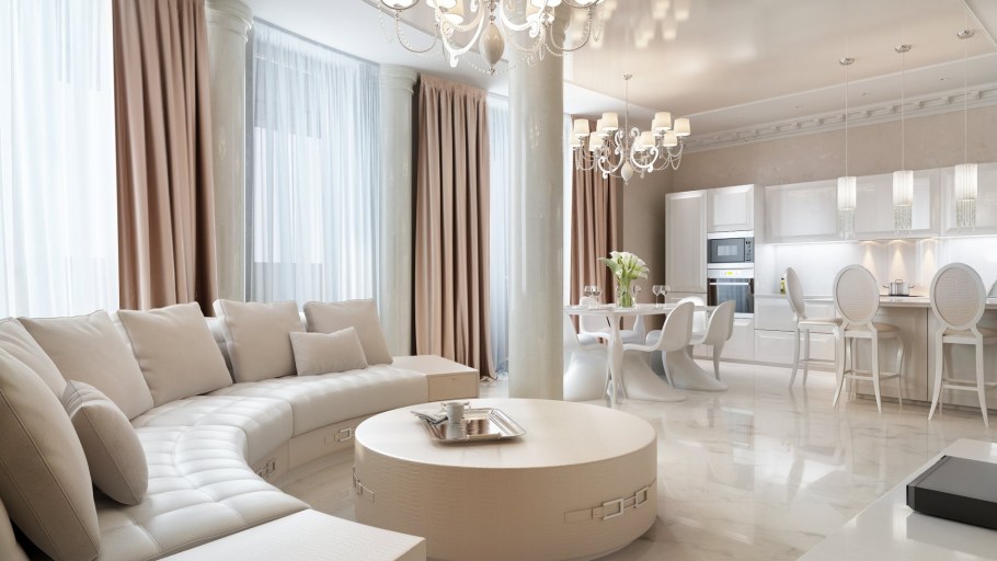 Красивая модная квартира