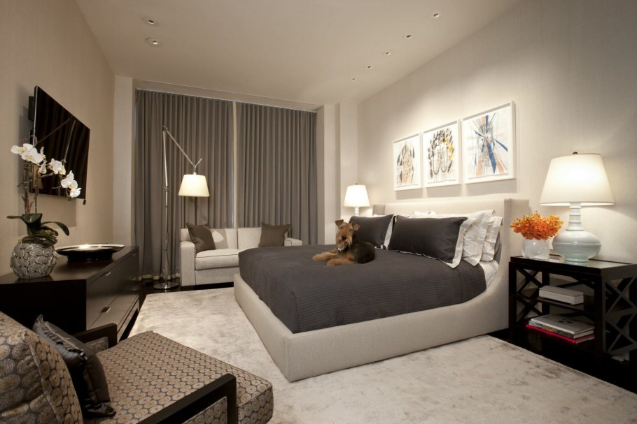 Диван кровать в спальню в современном стиле