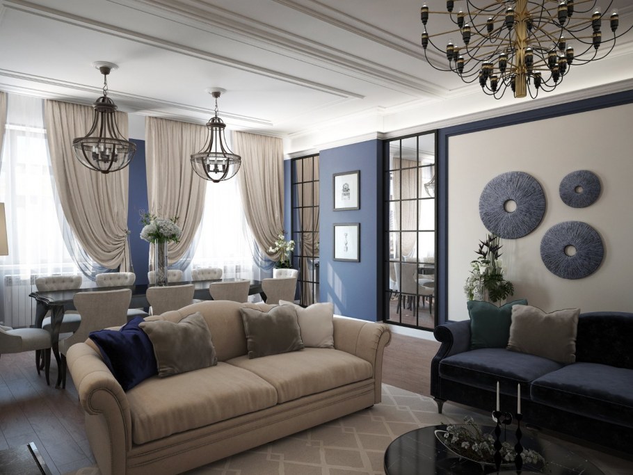 Гостиная Неоклассика Италия Кристофер Гай