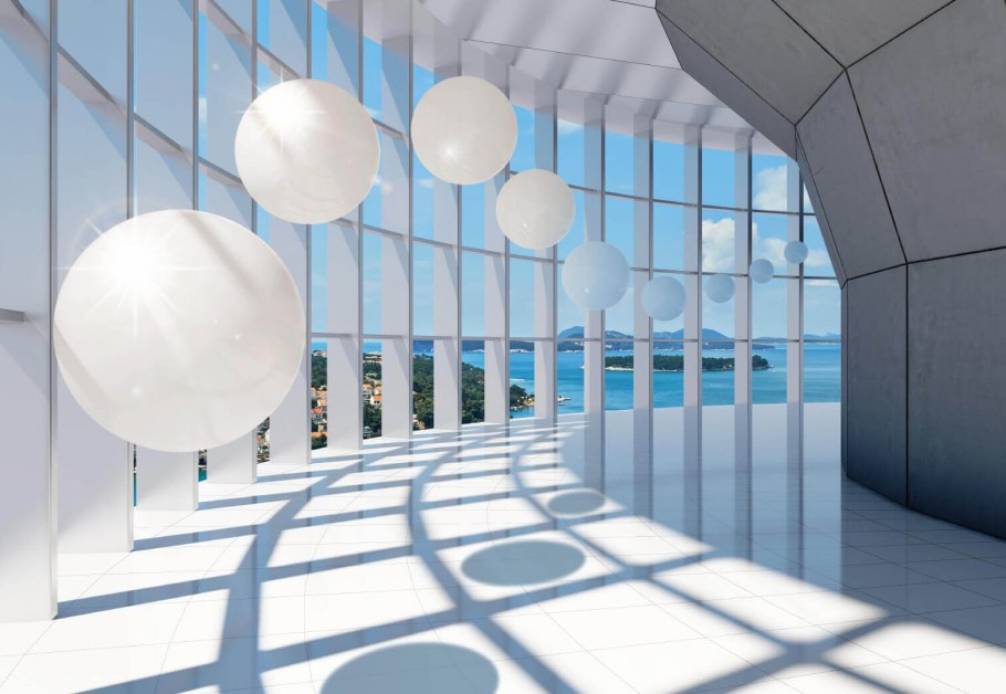 Фотообои шары в пространстве