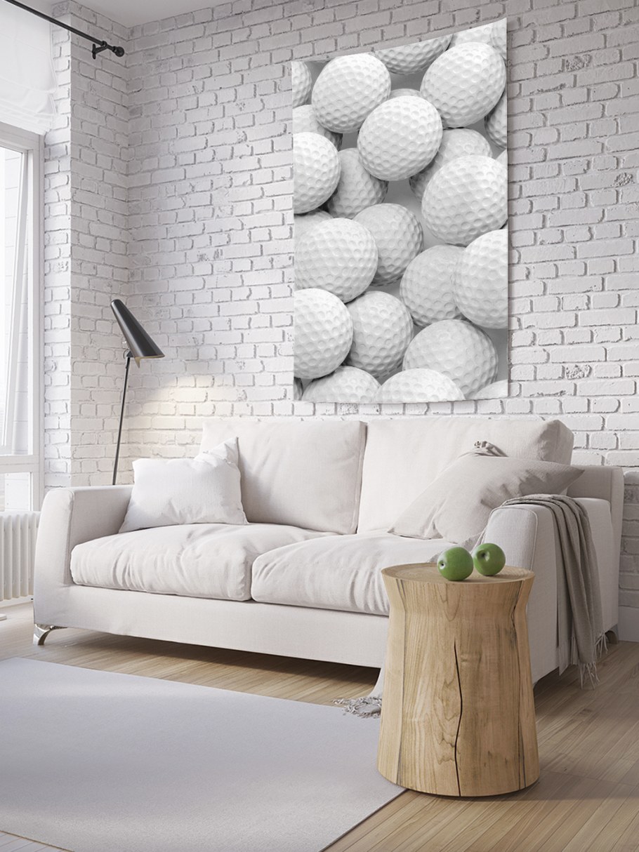 Обои с шарами для стен в интерьере