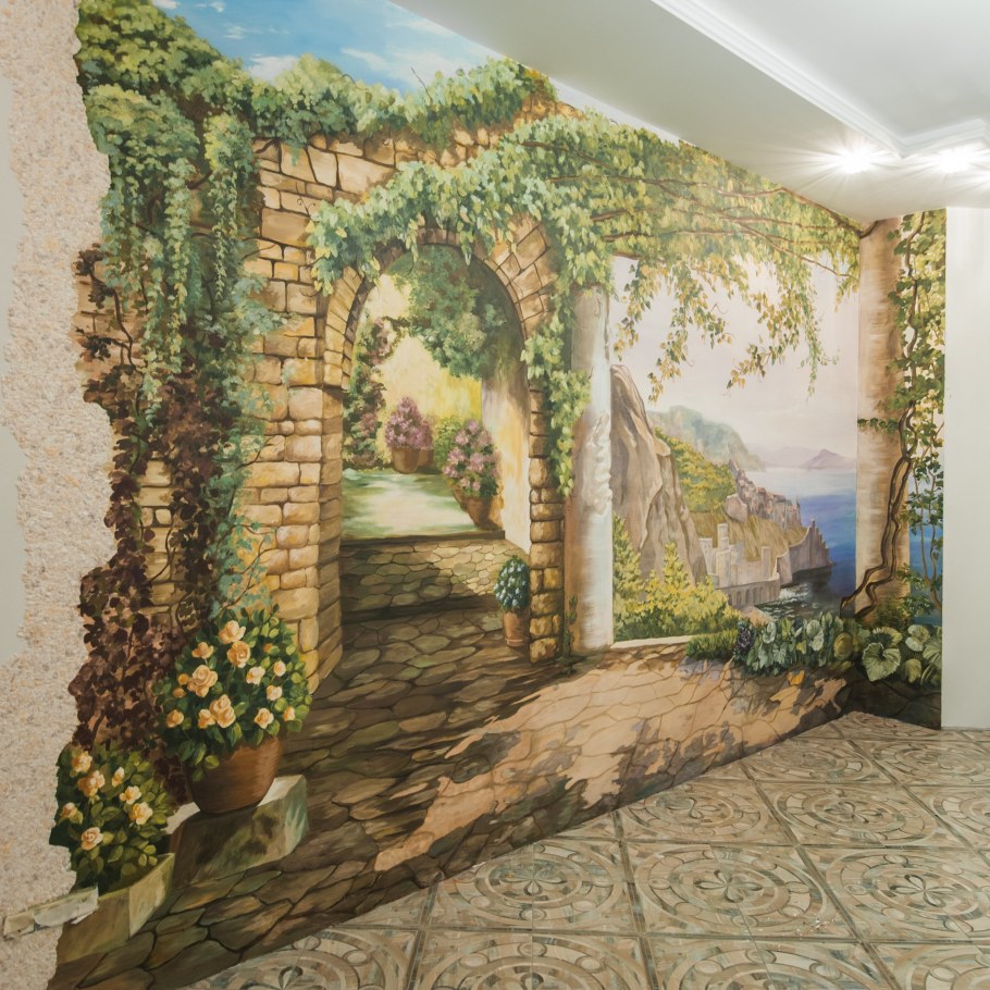 Фреска в Камне в интерьере