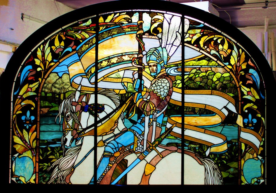 Витраж рыцарь Врубель