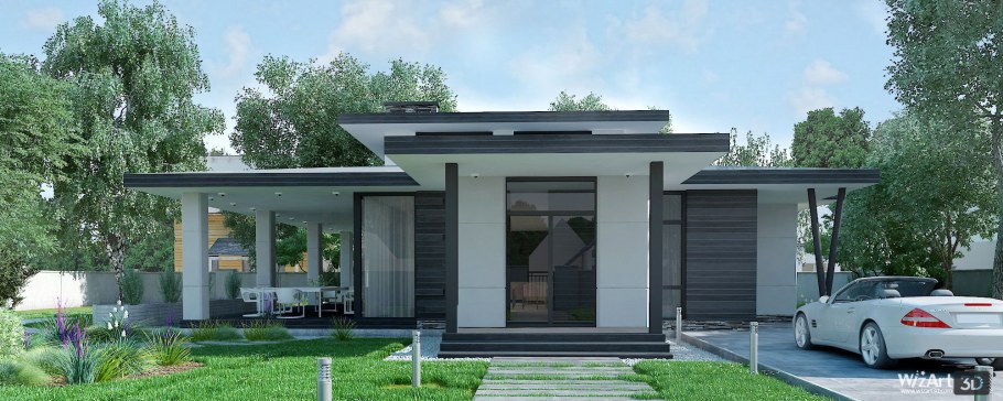 Шале с плоской кровлей