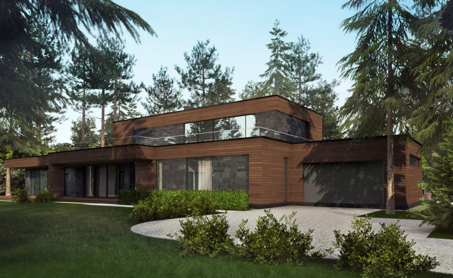 Проект дом 2022 плоская кровля