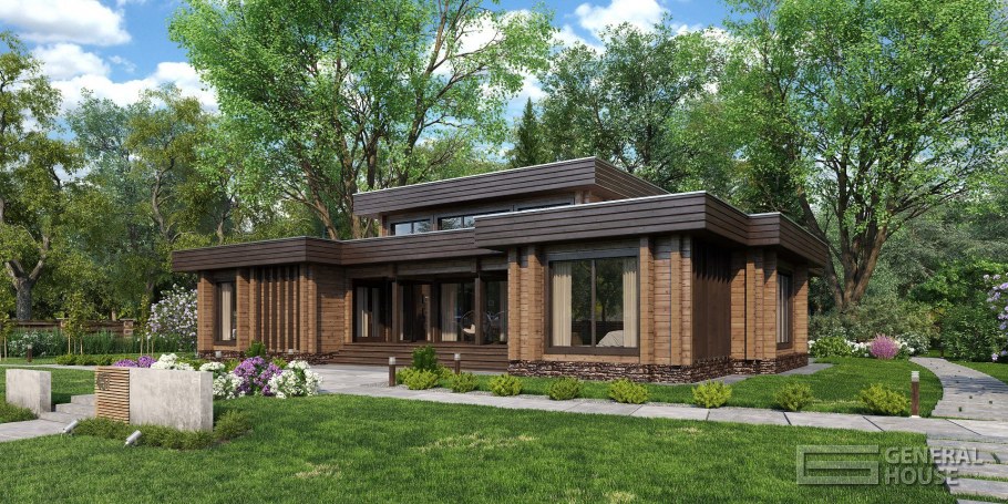 Дом в стиле Райт," Мидленд"