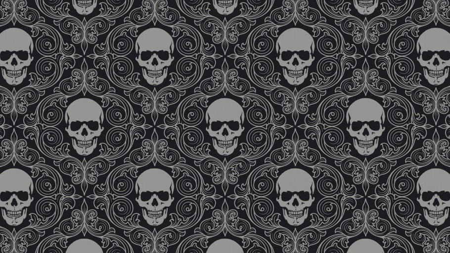 Красивый фон с черепами