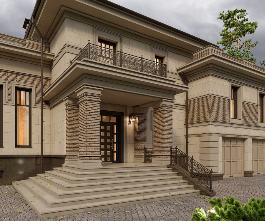 Кирпичное крыльцо