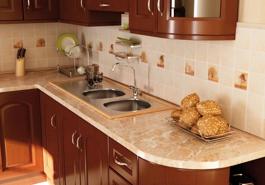 Кладка плитки на кухне