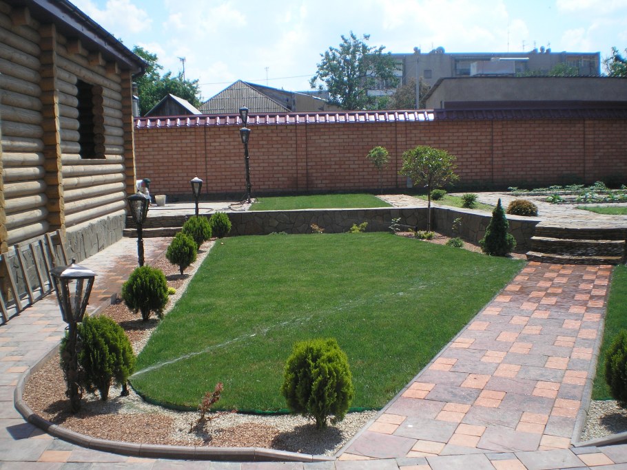 Планировка территории перед домом