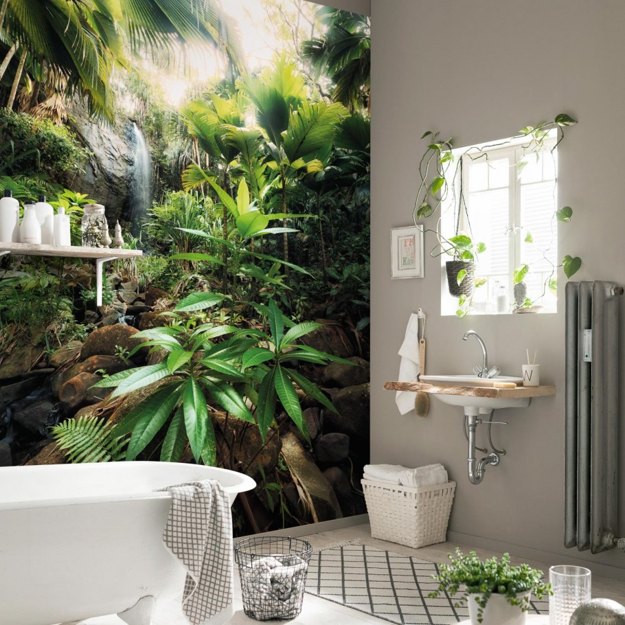 Ванна в тропическом стиле