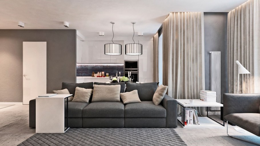 Бежевый интерьер спальни