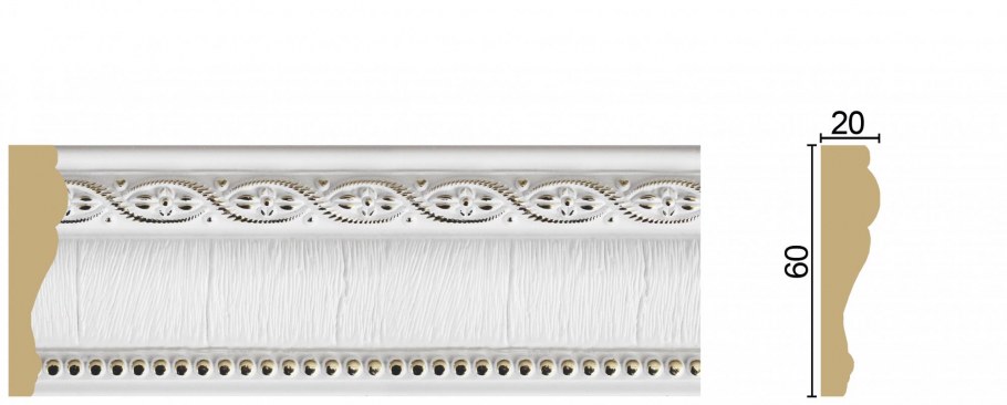 Багет интерьерный 1мб1.8-6