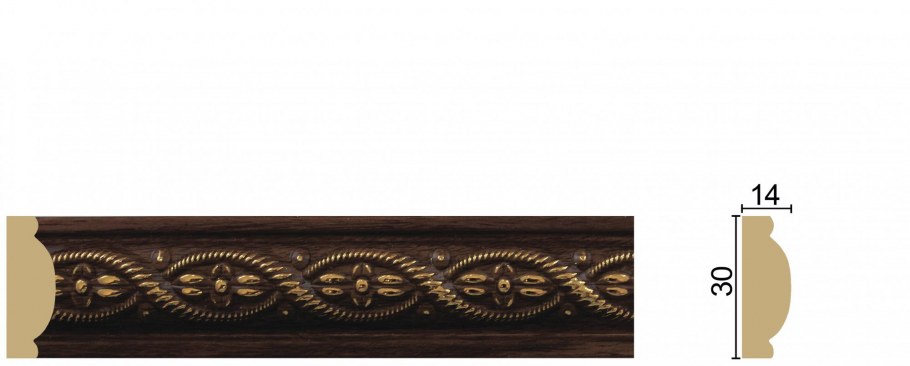 Багет интерьерный 20х60 белый хром 2060-011