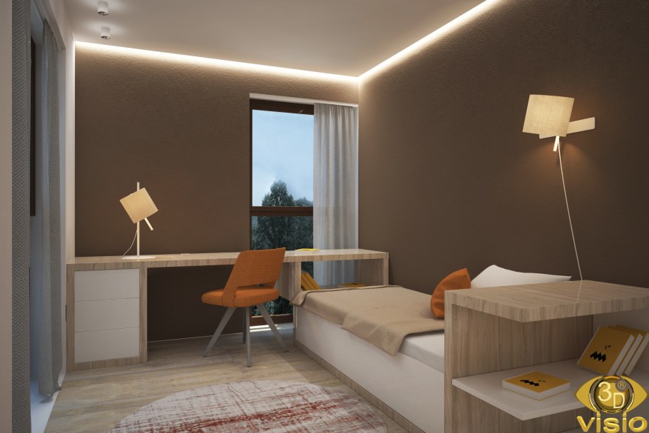 Визуализация интерьера комнаты