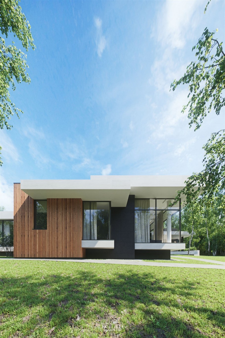 Современный дом без крыши