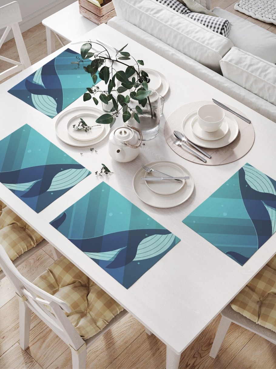 Плейсмат бирюзовый
