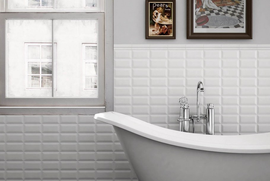 Плитка Biselado Blanco 10x20