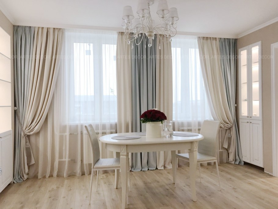 Шторы для белой кухни