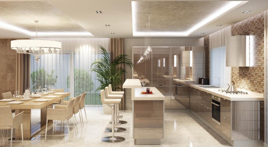 Интерьер столовой в доме