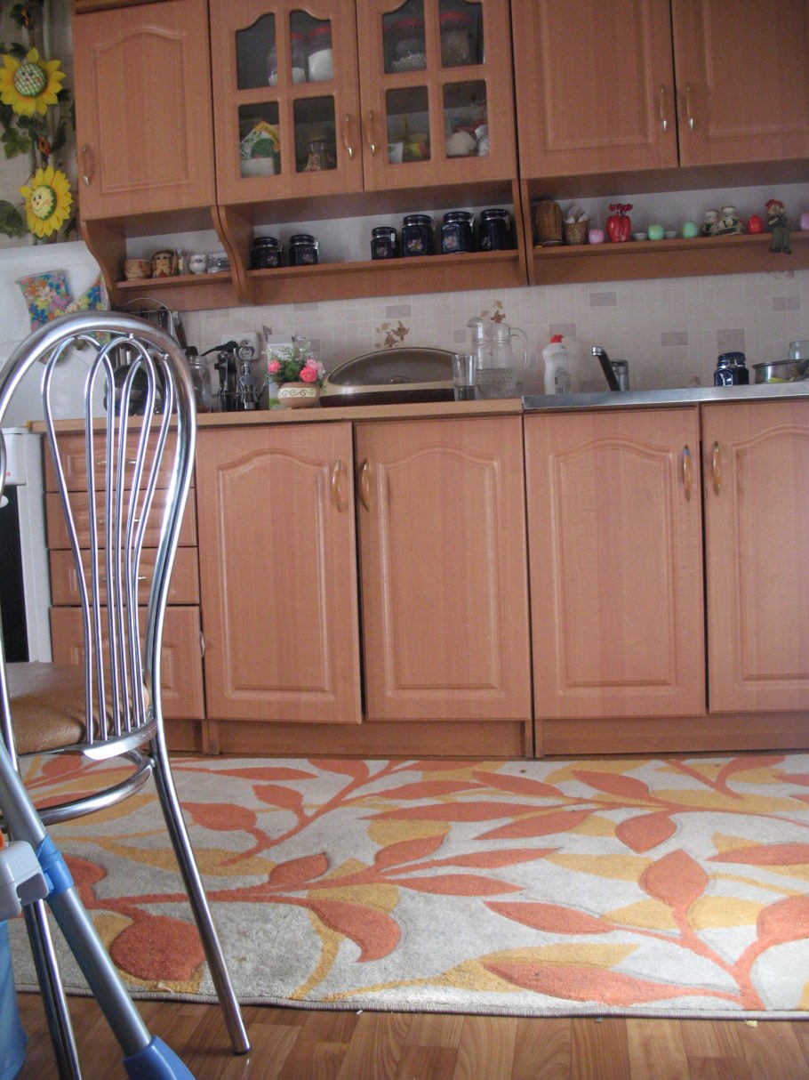 Ковры в интерьерах кухни Европы