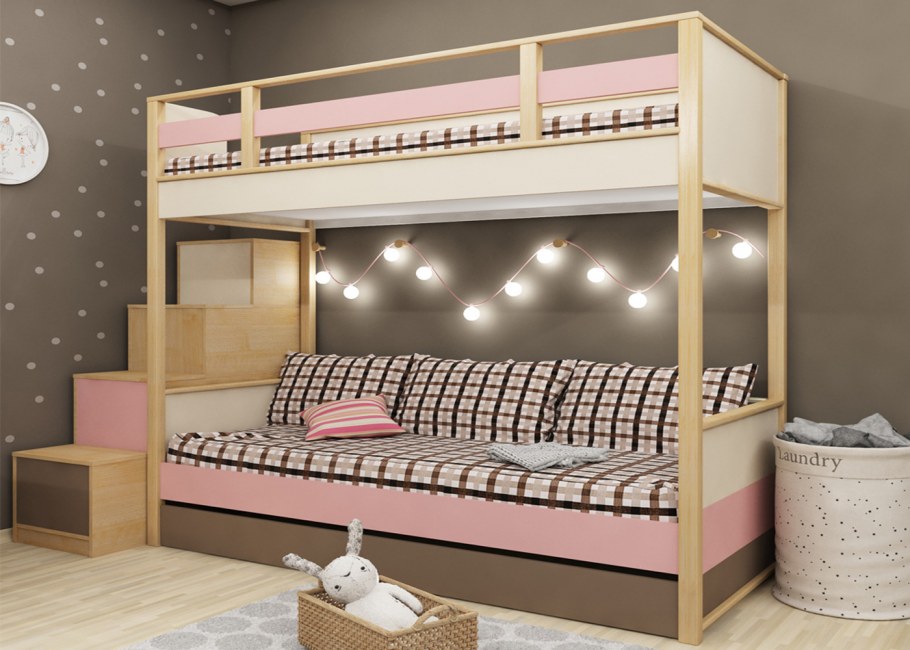 Кровать Отто New двухъярусная