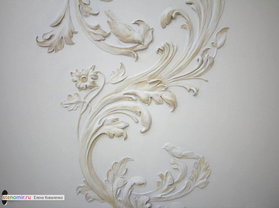 Гипсовая лепнина на стену