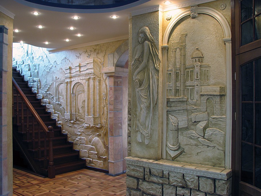 Художественная штукатурка в интерьере