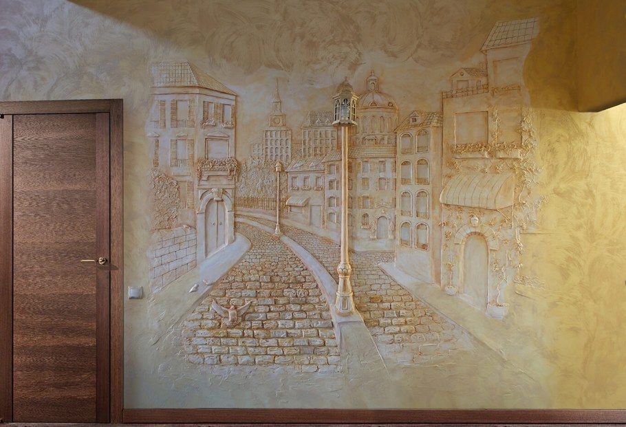 Объемная роспись стен