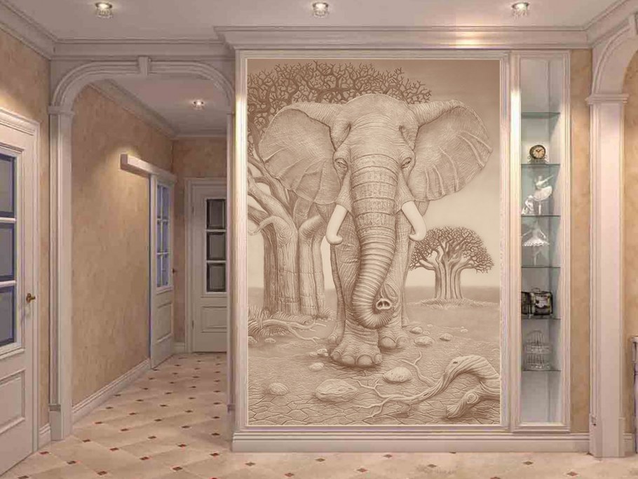 Лепнина слоны