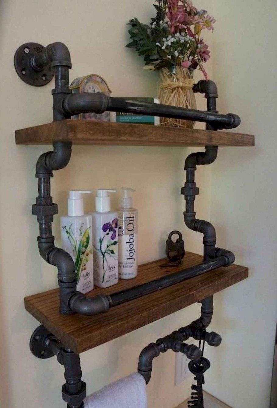 Полка из сантехнических фитингов