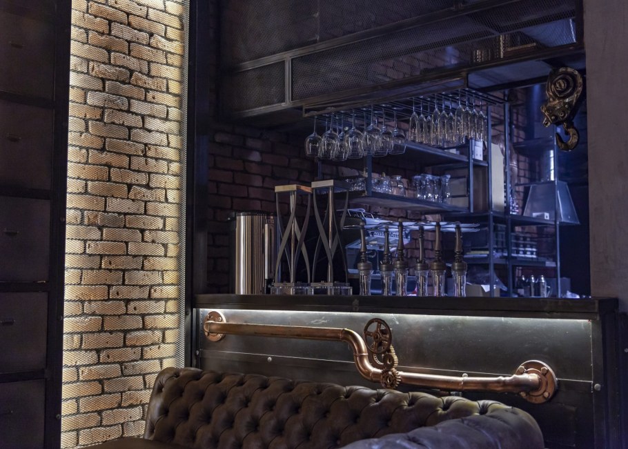 Барная стойка лофт стимпанк Индастри