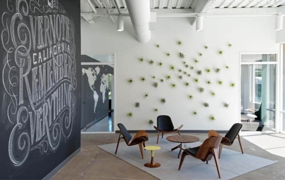 Украсить стену в офисе