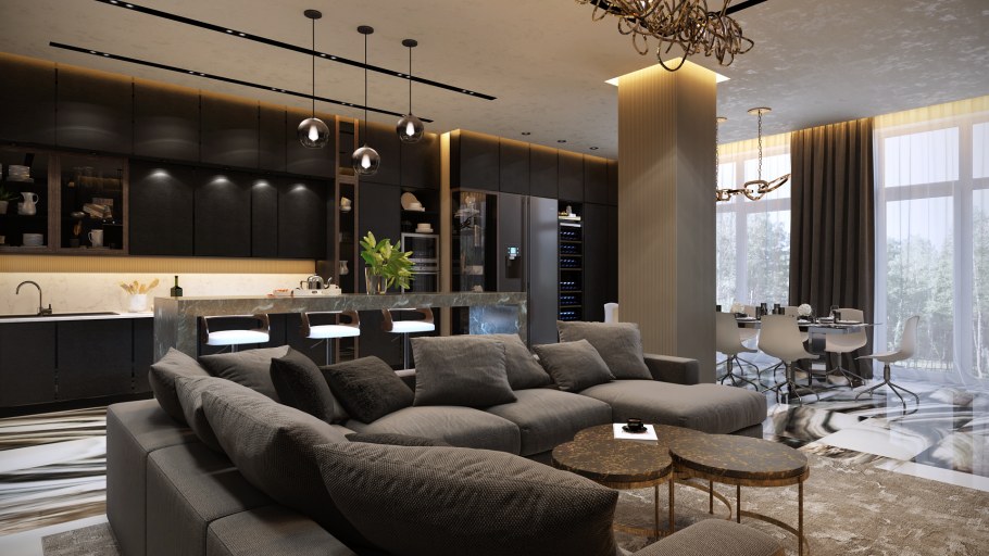 Интерьеры парк Авеню таунхаус