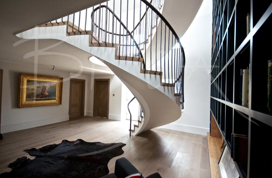 Лестница бетонная интерьер комнат в частном